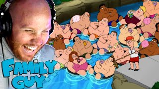 TIMTHETATMAN REACTS TO FAT FAMILY GUY MOMENTS [upl. by Odericus457]