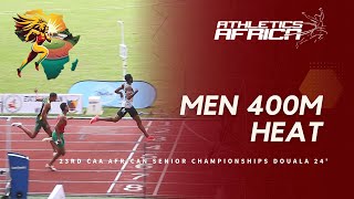 Men’s 400m Round 1 Heat 1  DOUALA 24  23rd CAA African Athletics Senior Championships [upl. by Vivia]