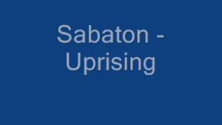 Sabaton  Uprising  Lyrics [upl. by Esirec]