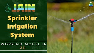 Jain Sprinkler Irrigation System Working Model 3D Animation [upl. by Inaleon]