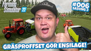 GRÄSPROFFSET GÖR ENSILAGE  Farming Simulator 22  S3E06 [upl. by Dorene]