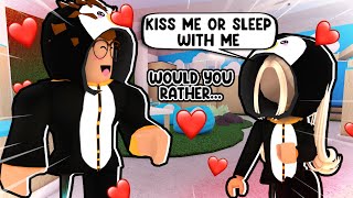 I Played WOULD You RATHER With My CRUSH Murder Mystery 2 [upl. by Ahsiele536]