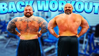 Worlds STRONGEST Back Workout  Eddie Hall ft Brian Shaw [upl. by Collis]