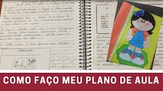 COMO É O CADERNO DE PLANEJAMENTO DE UMA PROFESSORA planejamento [upl. by Pyszka]