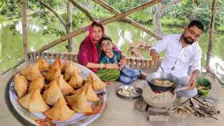 খুব সহজে বানানো একদম মিষ্টি দোকানের মতো গরম গরম খাস্তা মিনি সিঙ্গারা  somoshasingara recipe [upl. by Lunn]