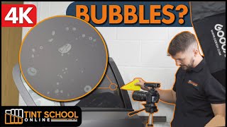 How To Fix Window Tint Bubbles  Rectifying Your Mistakes  Tint School Online [upl. by Panthia]