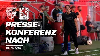 Schanzer Pressekonferenz nach FC Ingolstadt 04 vs TSV 1860 München [upl. by Twum71]