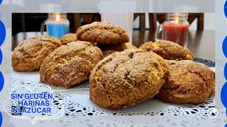 Galletas Sin Harinas Gluten Ni Azúcar De Canela Deliciosas  Keto galletitas sinharinas keto [upl. by Ojillib]