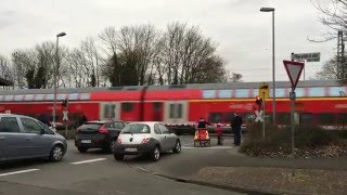 Einzigartiger Bahnübergang Mecklenbeck  Unique railroad crossing [upl. by Nottirb241]