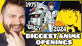 First Time Reacting to The MOST POPULAR Anime Opening of Each Year 1975  2024  ANIME REACTION [upl. by Constance742]