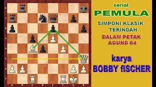 Partai Fenomenal Bobby Fischer vs Boris Spassky game 6 Pembukaan gambit menteri [upl. by Barbey95]