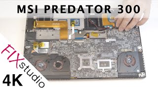 Acer Predator Helios 300  disassemble 4k [upl. by Aivekal]