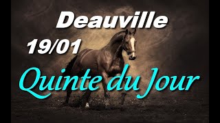 PRONOSTIC PMU QUINTE DU JOUR VENDREDI 19 JANVIER 2024 [upl. by Lawan]