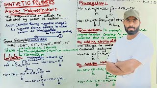 Synthetic polymers  Anionic polymerization  Classification of polymers  BS Chemistry [upl. by Mozelle730]