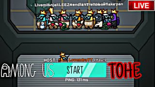 🔴 Among Us Modded TOHE Live Stream Among Us Live Playing With Viewers Join Up [upl. by Akiehs]