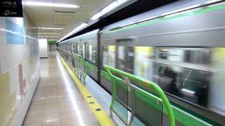 Busan Metro Line 2 at Haeundae Station [upl. by Trueblood]