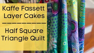 Kaffe Fassett Layer Cake Quilt Top  Quick amp Easy Patchwork Quilt Idea  Project Inspiration [upl. by Llebana]