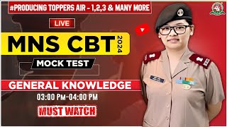 MNS CBT Exam 2024  25 I quotMock Test  5quot GK LIVE🔥Class for MNS Students I Best MNS Coaching in India [upl. by Beekman880]