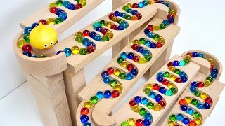 Marble Run Race ASMR 〇 HABA Slope Dump Truck amp Garbage Truck Short Time Relax Healing [upl. by Ky513]