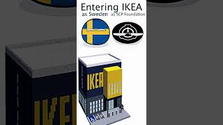 Ikea entering then vs now  Sweden and SCP foundation shorts countryballs meme animation [upl. by Koetke24]