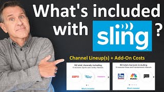 Sling TV Channels Lineup amp Package Options  Cost 2024  Local channels Sling vs YouTube TV etc [upl. by Htaek26]