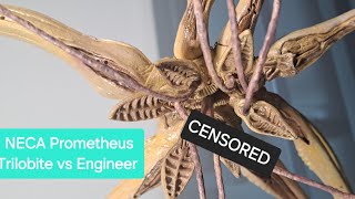 NECA Prometheus Trilobite vs Engineer Battle Damaged TRU Exclusive Review [upl. by Iblehs440]