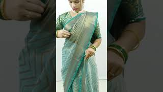 Beginners saree draping tutorial  easy saree draping with perfect pleats  sari draping idea [upl. by Helban]