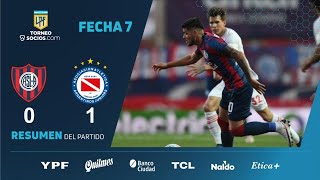 TorneoSocios  Fecha 7  resumen de San Lorenzo  Argentinos [upl. by Cavill]