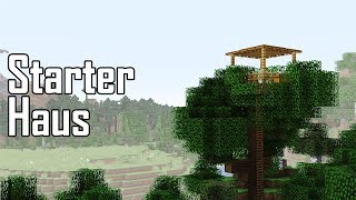 Minecraft Starter Haus  Baumhaus bauen  Starterhaus im Wald bauen in Minecraft deutsch [upl. by Chicky]