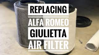 How to Change an Alfa Romeo Giulietta Air Filter [upl. by Airdnaxela]