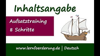 ✅ Inhaltsangabe In 8 Schritten eine tolle Inhaltsangabe schreiben  Beispiel [upl. by Runkle83]