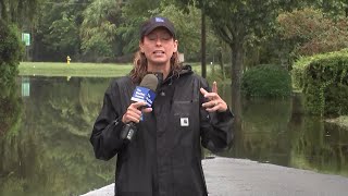 Flooded Streets in Savannah GA following Tropical Storm Debby [upl. by Haughay]