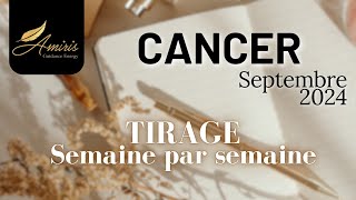 ♋ Cancer  Septembre 2024 🍀 LA CHANCE SACRÉE 🍀 Tirage de cartes 🧿 [upl. by Aisekal]