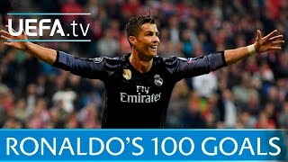 Cristiano Ronaldo  Watch all of his 100 European goals [upl. by Norak913]