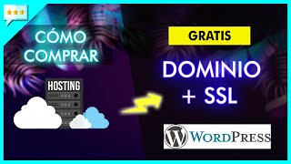 Cómo Comprar HOSTING y DOMINIO GRATIS para WordPress 🔥 [upl. by Eneloj]