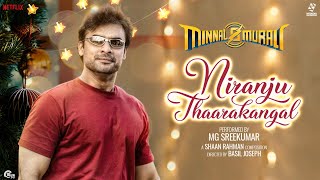 Niranju Thaarakangal  Christmas Song  Minnal Murali  Tovino Thomas  MG Sreekumar  Shaan Rahman [upl. by Ahsiekrats]