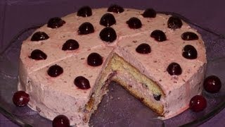 Easy Cake with Sour Cherries  Easy Desserts  Homemade Cake [upl. by Alesiram]