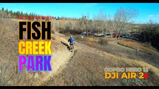 Fish Creek Park MTB My Favorite MTB Trail GoPro Hero 12 DJI Air 2s [upl. by Moshe556]