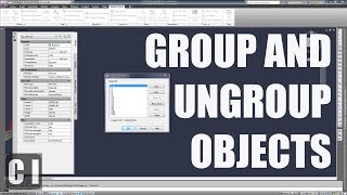 Autocad Tutorial How to Group and Ungroup objects  2min Tip Trick or Tutorial 1 [upl. by Nosnevets]