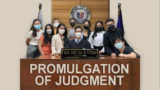 4 PROMULGATION OF JUDGEMENT [upl. by Treulich142]