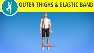 Outer Thighs Workout amp Legs Workout with Elastic Band [upl. by Brine]