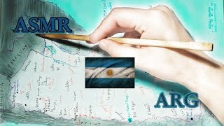 ASMR español Mapa de Argentina países AR [upl. by Julissa583]