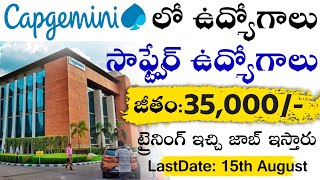 Capgemini off campus job recruitment 2024  Capgemini Software Job Hiring  jobs in hyderabad [upl. by Heman]