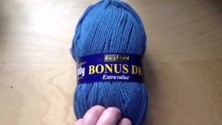 Hayfield bonus dk extra value yarn review [upl. by Ahseele557]