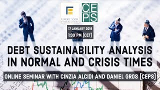 Debt Sustainability Analysis in Normal and Crisis Times [upl. by Ybbob]