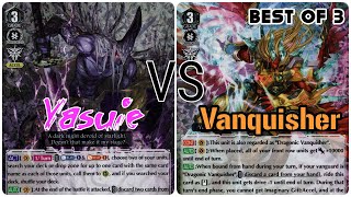 Cardfight Vanguard Standard Murakumo Yasuie VS Narukami Vanquisher Best of 3 [upl. by Harman82]