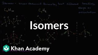 Isomers  Properties of carbon  Biology  Khan Academy [upl. by Annaiviv]