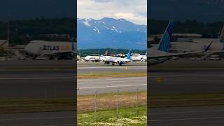 United 737 Max 8 Departure Anchorage Plane Spotting [upl. by Nayarb]