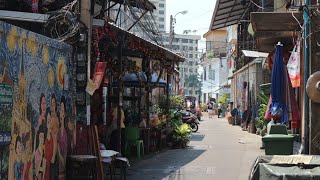 Walking small alleys in Chinatown [upl. by Alcina]