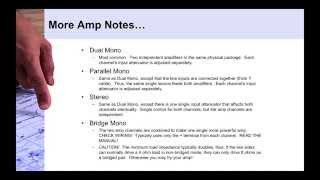 Amplifier input sensitivity [upl. by Zanze449]